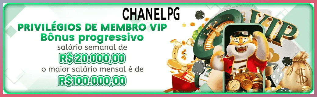 CHANELPG bônus — cashback 15 por cento e níveis VIP